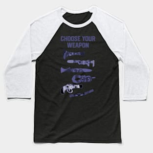 Choose Your Weapon Clue Movie Baseball T-Shirt